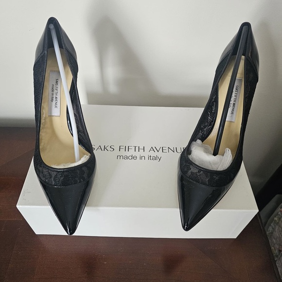 Saks Fifth Ave MADE IN ITALY Sz 7 - Picture 1 of 5
